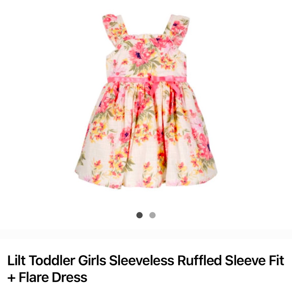 New with sticker / Lilt Toddler Girls Sleeveless floral dress / 4T